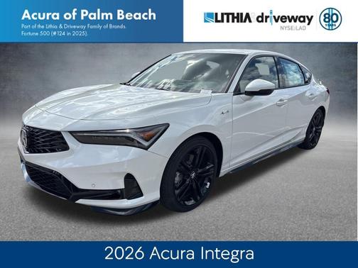 Platinum White Pearl 2026 Acura Integra A-Spec Technology