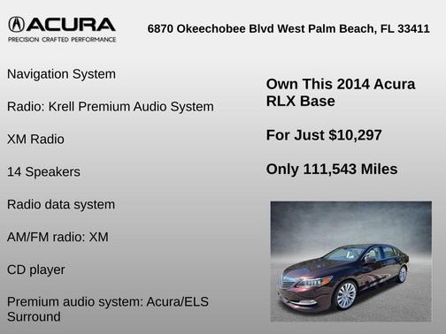 2014 Acura RLX Advance Package