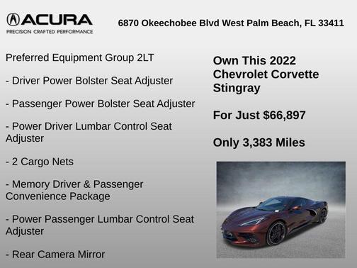 2022 Chevrolet Corvette Stingray w/2LT