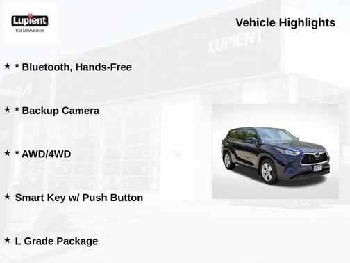 Blueprint 2020 Toyota Highlander L