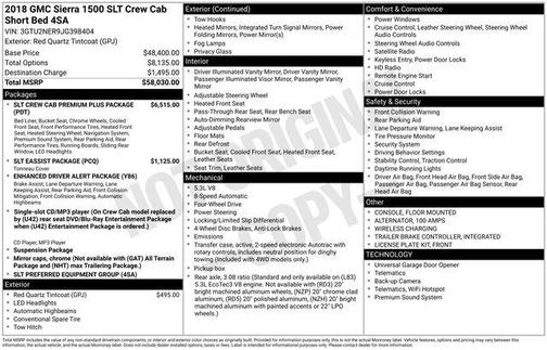2018 GMC Sierra 1500 SLT