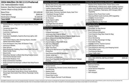 2024 Mazda CX-50 2.5 S Preferred Package