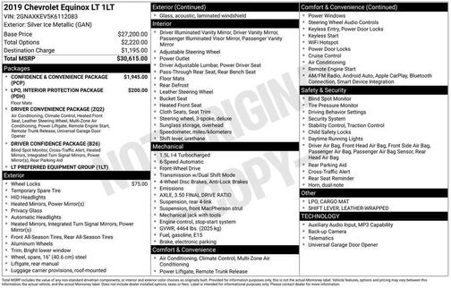 Silver Ice Metallic 2019 Chevrolet Equinox 1LT
