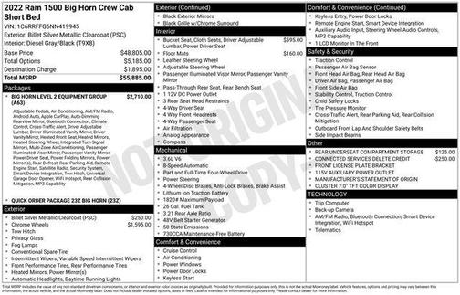 2022 RAM 1500 Big Horn/Lone Star