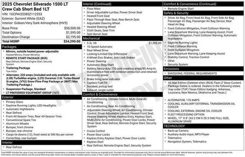 2025 Chevrolet Silverado 1500 LT