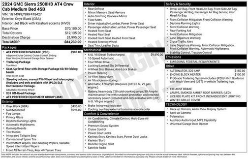 2024 GMC Sierra 2500 AT4