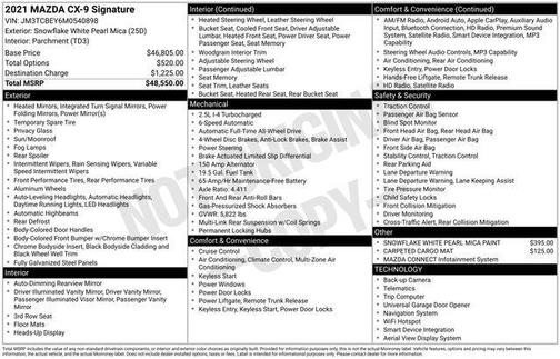 2021 Mazda CX-9 Signature