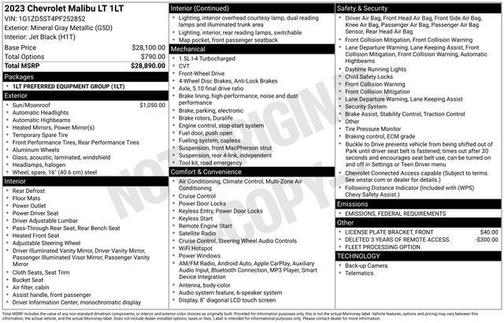 2023 Chevrolet Malibu FWD 1LT