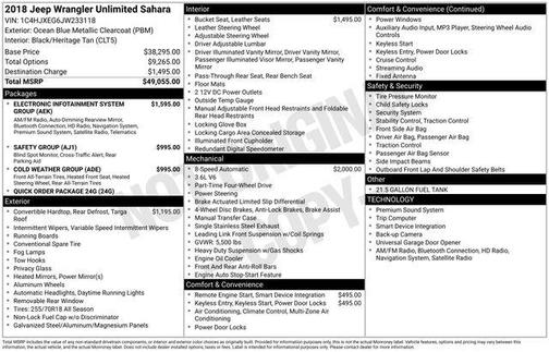 2018 Jeep Wrangler Unlimited Sahara