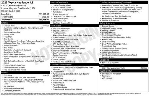 2023 Toyota Highlander LE