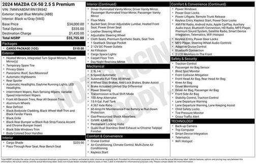 2024 Mazda CX-50 2.5 S Premium Package