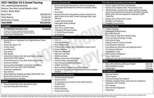 2021 Mazda CX-5 Grand Touring
