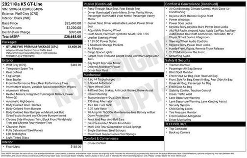2021 Kia K5 GT-Line