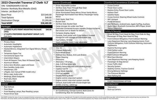 2023 Chevrolet Traverse LT Cloth