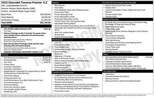 2023 Chevrolet Traverse Premier