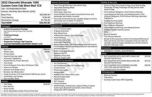 2022 Chevrolet Silverado 1500 Custom