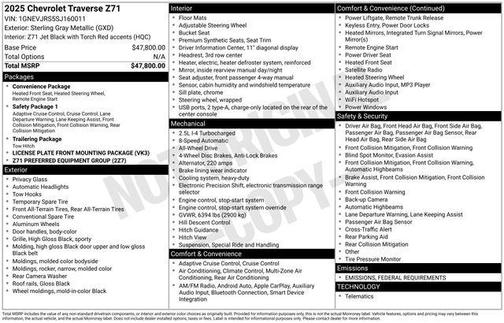 2025 Chevrolet Traverse AWD Z71