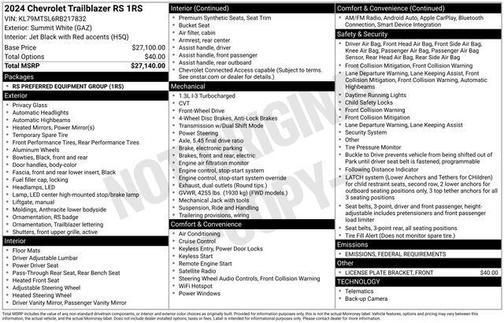 2024 Chevrolet Trailblazer RS