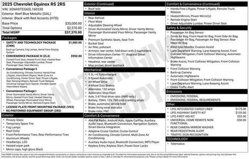 2025 Chevrolet Equinox AWD RS