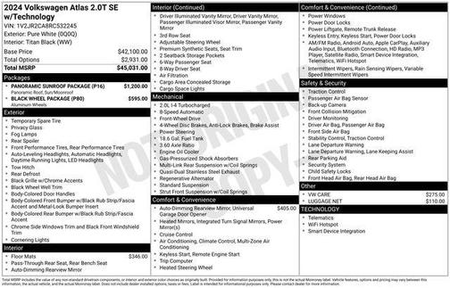2024 Volkswagen Atlas 2.0T SE w/Technology