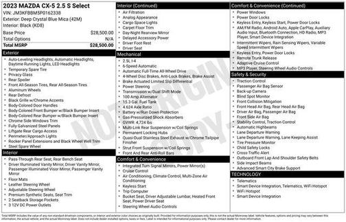 2023 Mazda CX-5 2.5 S Select