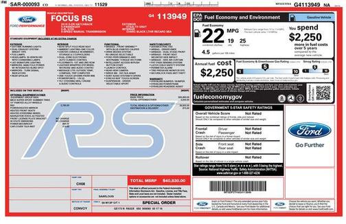2016 Ford Focus RS Base