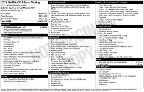 2021 Mazda CX-5 Grand Touring