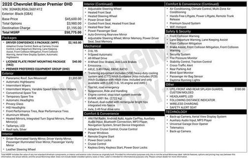 2020 Chevrolet Blazer Premier