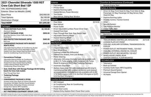 2021 Chevrolet Silverado 1500 RST