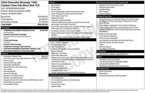 2024 Chevrolet Silverado 1500 Custom