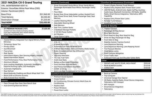 2021 Mazda CX-5 Grand Touring