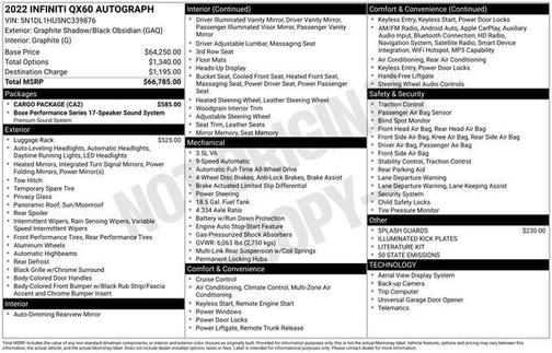 2022 INFINITI QX60 AUTOGRAPH