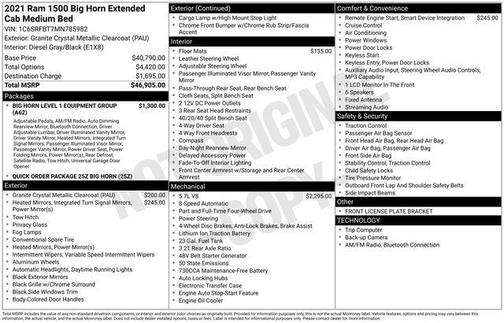 2021 RAM 1500 Big Horn/Lone Star