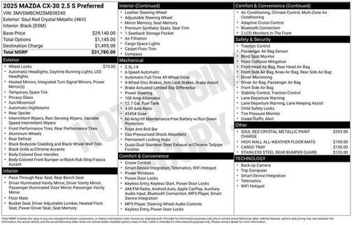 2025 Mazda CX-30 2.5 S Preferred Package