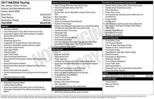 2017 Mazda Mazda6 Touring