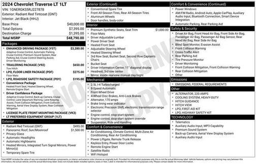 2024 Chevrolet Traverse LT