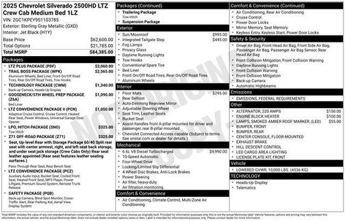 2025 Chevrolet Silverado 2500 LTZ