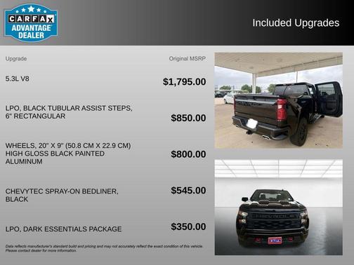 Black 2024 Chevrolet Silverado 1500 Custom Trail Boss