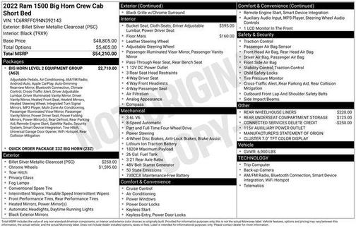 2022 RAM 1500 Big Horn/Lone Star