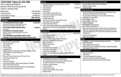2023 GMC Yukon XL 4WD AT4