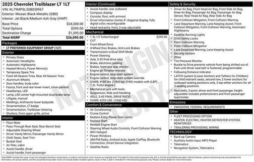 2025 Chevrolet Trailblazer LT