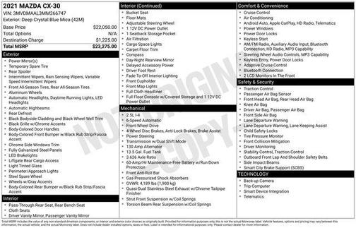 2021 Mazda CX-30 2.5 S