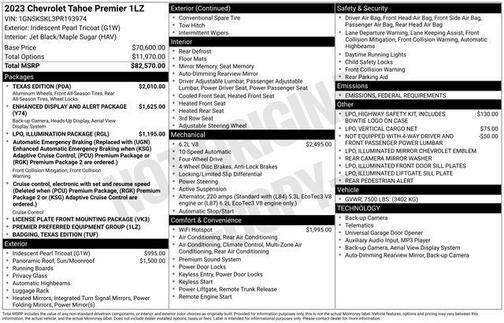 2023 Chevrolet Tahoe Premier