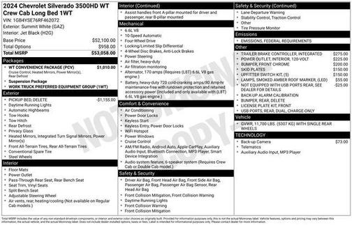 2024 Chevrolet Silverado 3500 WT