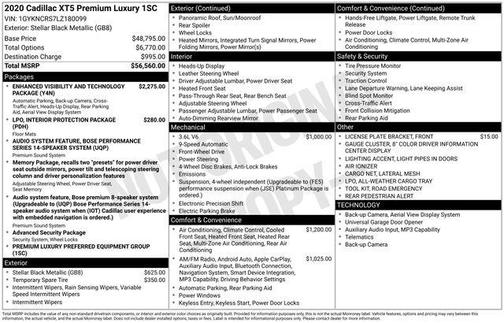 2020 Cadillac XT5 Premium Luxury