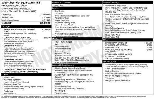 2025 Chevrolet Equinox FWD RS