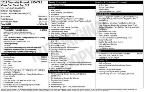 2022 Chevrolet Silverado 1500 ZR2