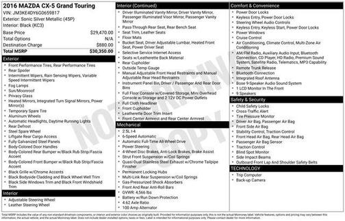 2016 Mazda CX-5 Grand Touring