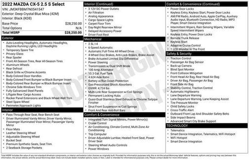 2022 Mazda CX-5 2.5 S Select