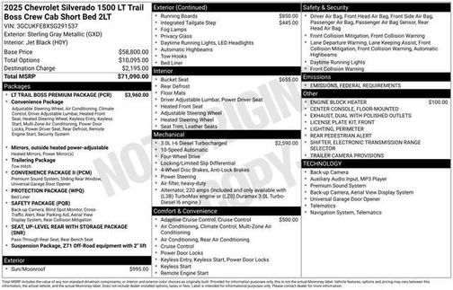 2025 Chevrolet Silverado 1500 LT Trail Boss